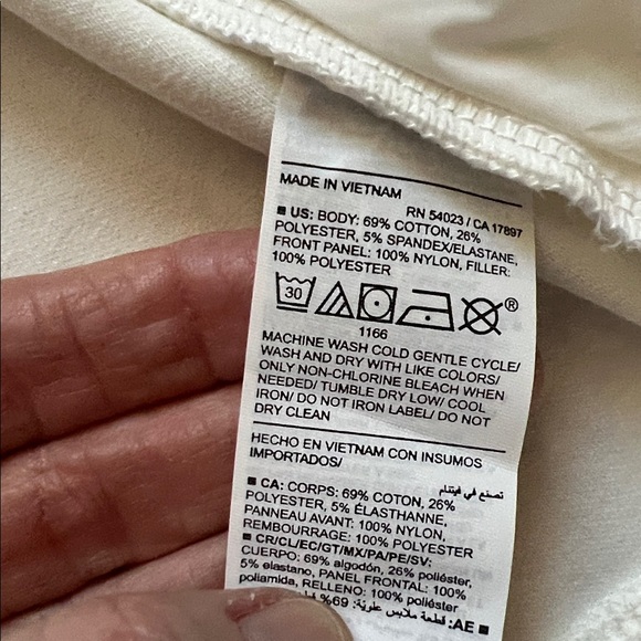 NWOT Old Navy Women's Off White Dynamic Fleece Quilted Jacket - Picture 8 of 12